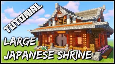 How To Build A Large Japanese Shrine | Minecraft Tutorial | Minecraft tutorial, Japanese house ...