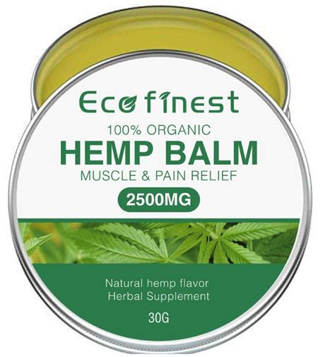 Factory Direct Sale Eco Finest Premium Hemp Balm- Ultra Strong Natural Pain Relief - 2500mg Hemp ...