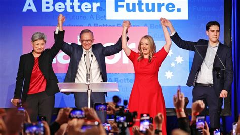 Anthony Albanese delivers his victory speech after becoming the nation ...