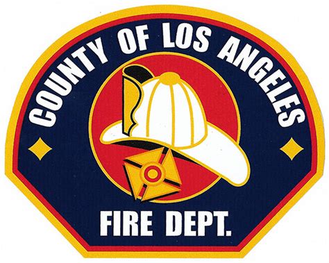 LA County Fire Department 4 1/2" Vinyl Decal | Eagle Emblems & Graphics