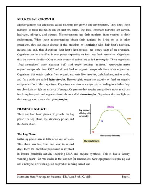 (PDF) Microbial growth, media etc | magendira mani vinayagam - Academia.edu