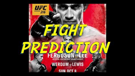 UFC 216 Predictions | Main Card | Tony Ferguson vs. Kevin Lee - YouTube