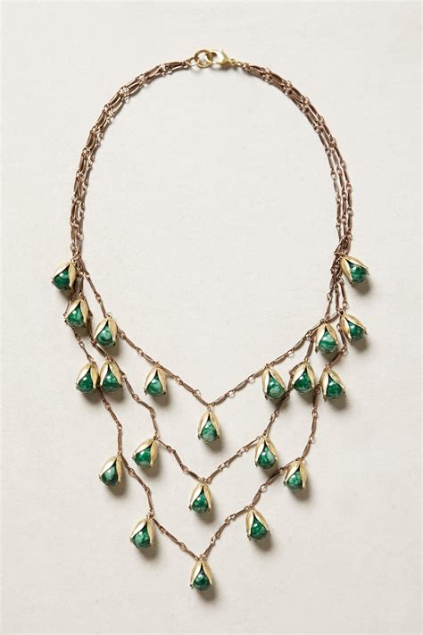 Lyst - Anthropologie Elemental Necklace in Green