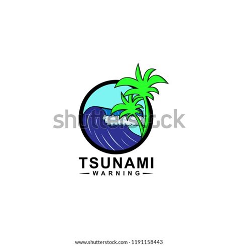 Tsunami Logo Design Vector Icon Template Stock Vector (Royalty Free ...