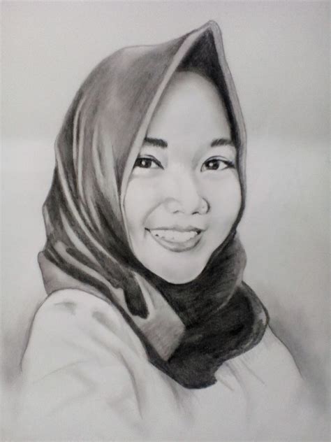 JASA LUKIS WAJAH: CONTOH HASIL SKETSA HITAM PUTIH