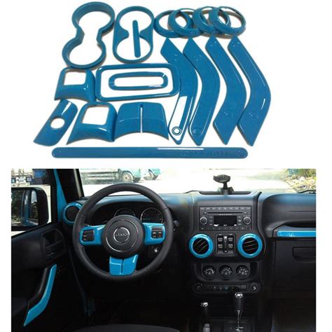 Light Blue Accessories Interior Trim Decorative Cover For Jeep Wrangler JK 11-17 | eB… | Jeep ...