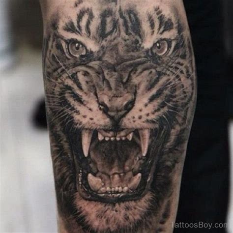 Angry Tiger Tattoo - Tattoos Designs