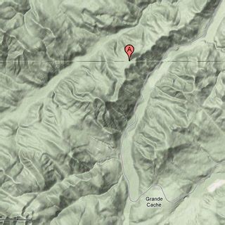 A map of the Grande Cache area in Alberta, Canada, (NAD 83 11 U 358056/... | Download Scientific ...