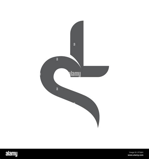 Initial SL letter logo vector template design. Creative abstract letter ...