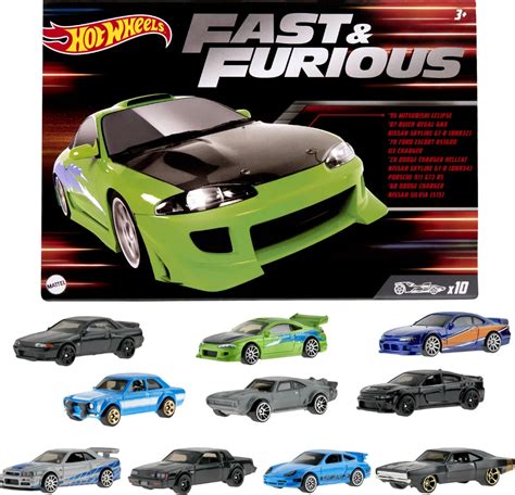 10 pack Original Hot Wheels Fast & Furious Exclusive1/64 Diecast Metal ...