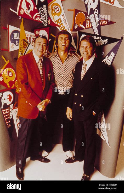 NFL MONDAY NIGHT FOOTBALL, Howard Cosell, Don Meredith, Frank Gifford ...