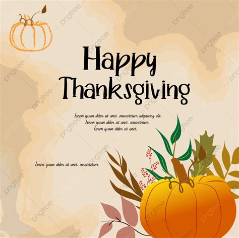 Thanksgiving Card Template Design Pumpkin Creative Template Download on ...