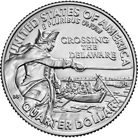 2021 Philadelphia Washington Crossing the Delaware Quarter Roll ...