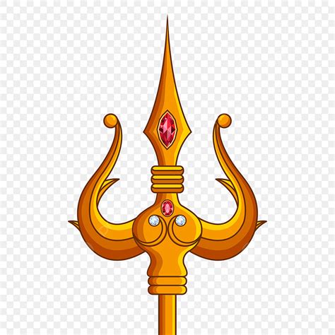 Trishul Shiva Vector Design Images, Golden Trishul Of Lord Shiva, Shiva ...