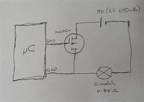 Electric match Igniter Circuit Question : AskElectronics