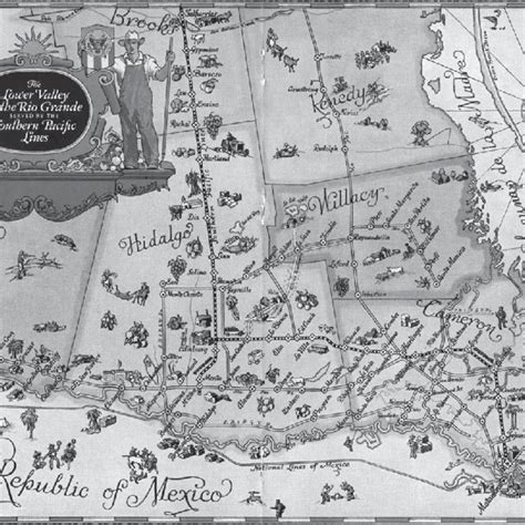 Fig. Wilfred Stedman's color map of the Lower Rio Grande Valley ...