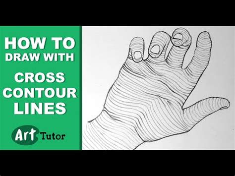 How to Draw With Cross Contour Lines - YouTube