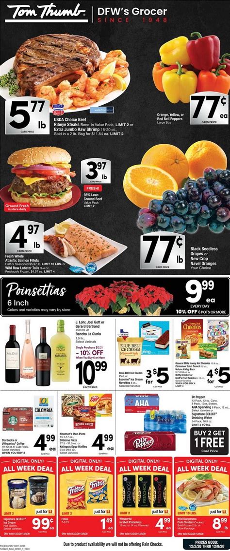 Tom Thumb Weekly Ad Dec 02 – Dec 08, 2020