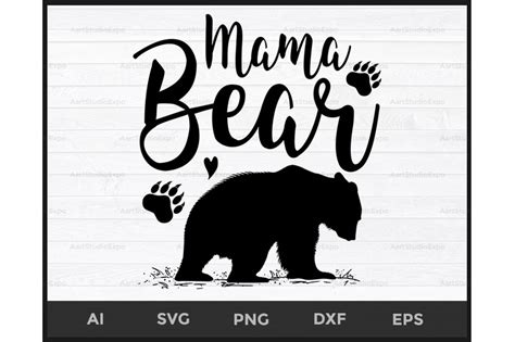 Mama Bear SVG,Mama Bear, Cut File,Silhouette, Cricut, Instant Download ...