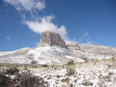 Snow on El Capitan, Texas’ highest peak | 16 Beautiful Landscapes You Won't Believe Are In Texas ...