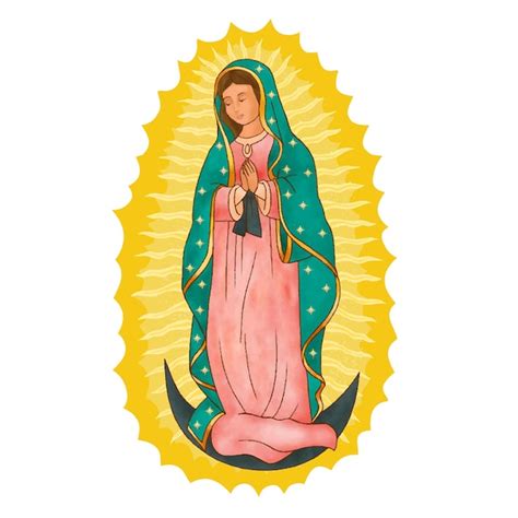 Premium Vector | Our Lady of Guadalupe Mexican Illustration catholic ...