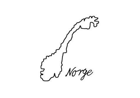 1 Norway Country Outline Png Designs & Graphics