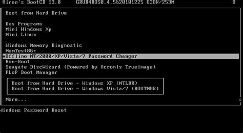 How to Use Hiren' s Boot CD to Reset Password on Windows 10/8/7 ...