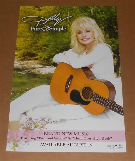 Dolly Parton Pure and Simple Poster Original 2016 2-Sided Promo 11x17 ...