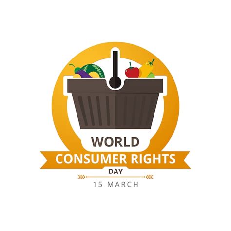 World consumer rights day 15 march. logo design | Premium Vector