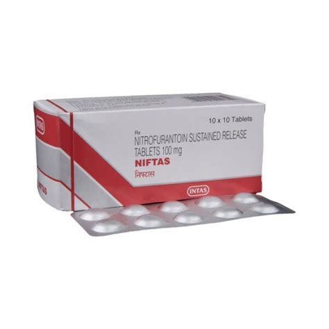 Buy Niftas (Nitrofurantoin) 100 mg 100 tablets online - aipctshop.com