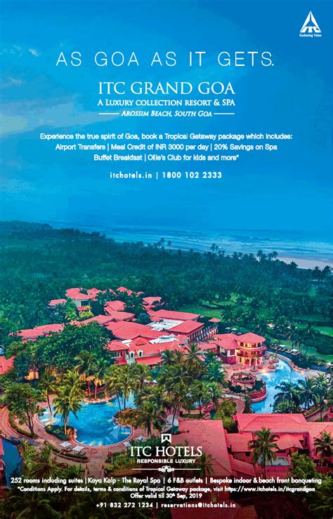 Itc Hotels A Goa As Its Gets Itc Grand Goa A Luxury Collection Resort ...