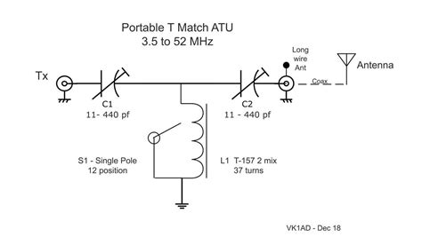 DIY Random Wire Antenna Tuner Circuit Design