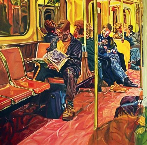 'Subway' , made by: Hillel Kagan - Painting Environment Painting, Urban Environment, Art ...