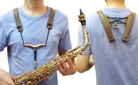 Amazon.com: adorence Lengthened Saxophone Shoulder Strap - Handmade ...