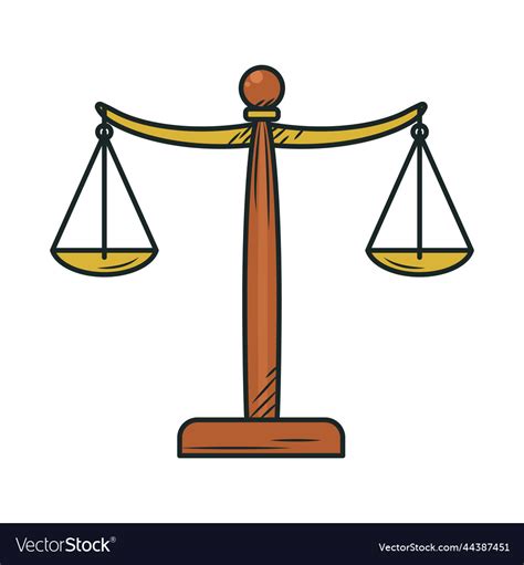 Law scale icon Royalty Free Vector Image - VectorStock