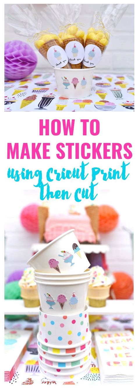 How to Make Stickers With Cricut Print then Cut - Make Life Lovely