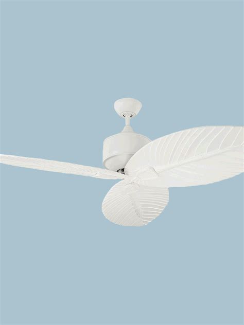 White Leaf Ceiling Fan With Light | Shelly Lighting