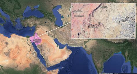 Ancient City Of Petra Map