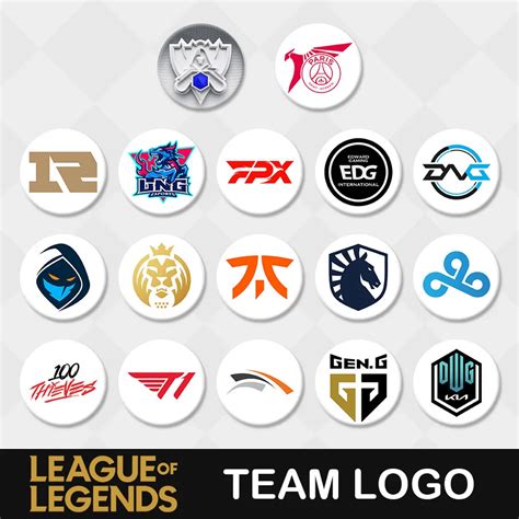 League Legend Badge | League Team Logos | Brooch Pins Props | 1 League ...