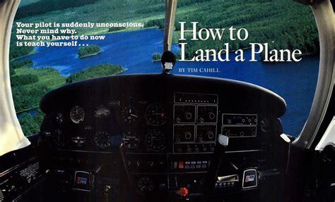 How to Land a Plane | Esquire | AUTUMN 1992