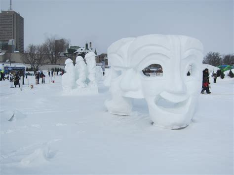 Quebec City Winter Carnival Ice Sculptures