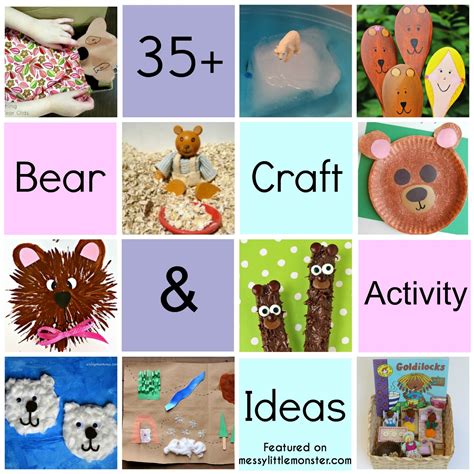 35+ Bear Theme Crafts & Activities - Messy Little Monster