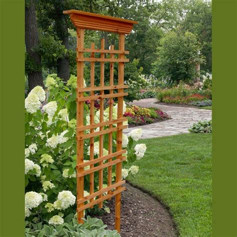 Our Grande Mission Trellis is made of 100 percent Western Red Cedar. It reaches heights of 71.5 ...