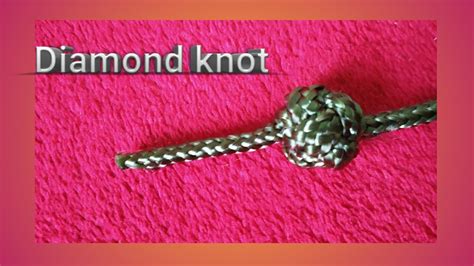 How to make a diamond knot | diamond knot macrame !! - YouTube