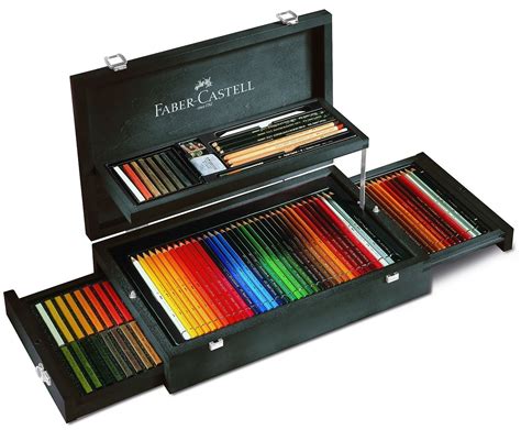 Faber-Castell 110086 Coffret bois collection Beaux-Arts | Leer tekenen, Kind knutselen, Potlood