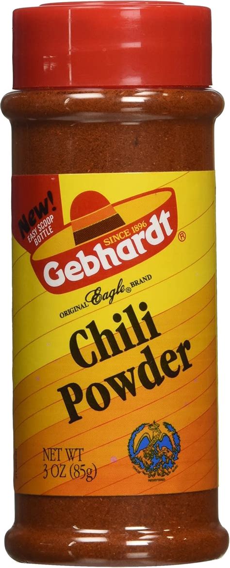 Gebhardt CHILI POWDER 3oz (3 Pack) by N/A : Amazon.co.uk: Grocery