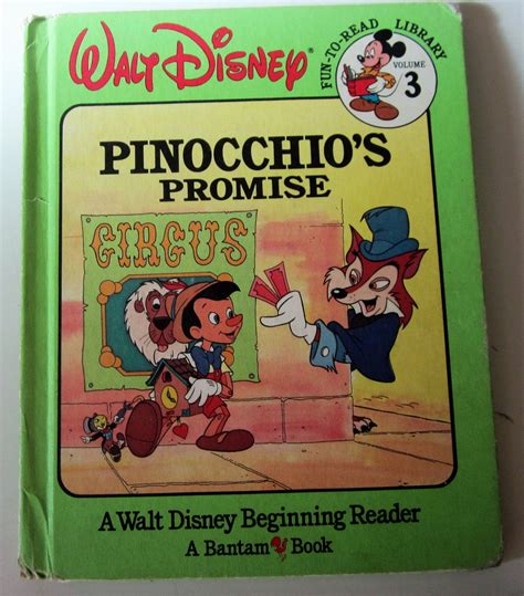 Disney Pinocchio Book Vintage Collectible Beginning Reader | Etsy