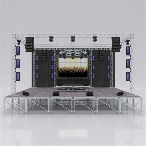 Concert Music Stage 3D model | CGTrader