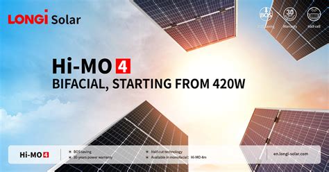 LONGi Released A New Series of High-Power Modules – 430W Hi-MO4