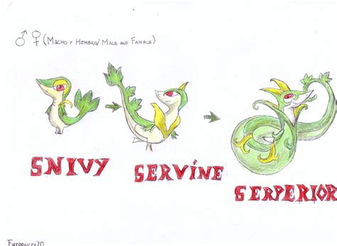 Snivy evolution by Fireprinces20 on DeviantArt